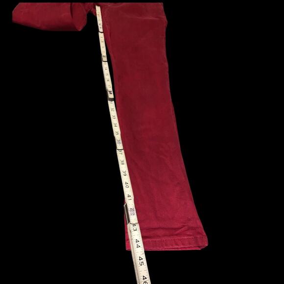 Lauren Ralph Lauren Red Skinny Jeans Size 8 Mid Rise Stretch Denim Pants - Picture 6 of 12